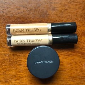 blush and concealers Too Faced and Bare Minerals